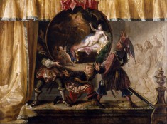 Painted Fire Screen