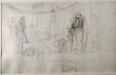 Study for "Socrates Looking for Alcibiades in the House of Aspasia"