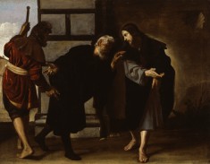 Christ and Two Followers on the Road to Emmaus