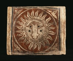 Ceiling Tile (socarrat) with a Lion's Head