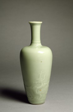 Dragon Desk Vase with Celadon Glaze