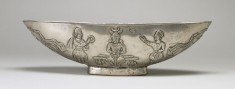 Oval Bowl with Enthronement Scene