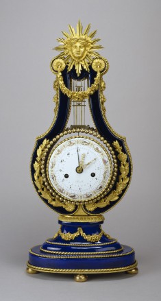Mantel Clock in the Form of a Lyre