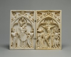 Diptych with the Virgin and Child, and the Crucifixion