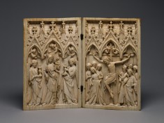 Diptych with the Virgin and Child, and the Crucifixion