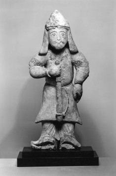 Standing Warrior Holding a Sword