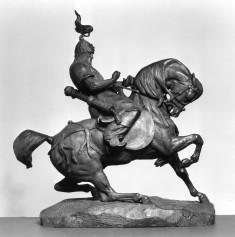 Tartar Warrior Checking His Horse