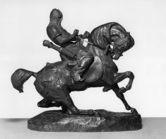 Tartar Warrior Checking His Horse