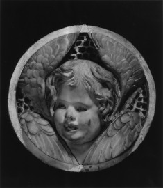 Head of a Cherub Singing, Turned to the Left