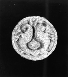Roundel with Two Dog-Headed Dragons