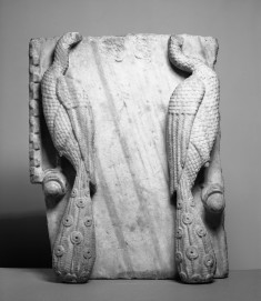 Façade Relief with Two Peacocks