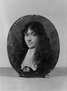 Bust Length Portrait Of Man In 17th C.