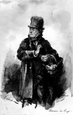 Man with basket of eggs