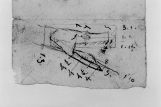 Sketch of snake's head w/ measurement(a)