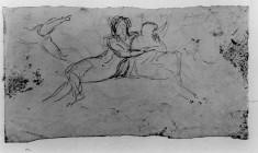 Sketches of nude female (a) obverse