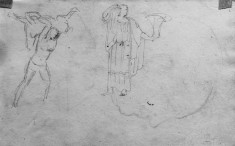 Drawing of Classical Statues
