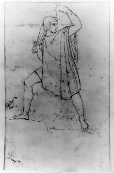 Sketch after the Antique of a Man with Sword