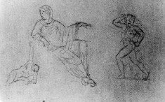 Three studies after antique sculpture(a)