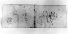 Studies of man on horse for charles (a)