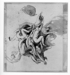 Study for decoration; subject "inferno"; Fall of the Angels