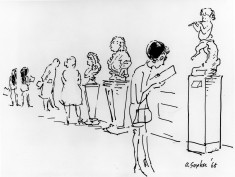 Gallery XIII,visitors, Pan & sculptures