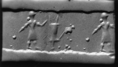 Cylinder Seal with Standing and Inverted Figures