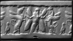 Cylinder Seal with a Contest Scene