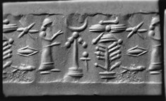 Cylinder Seal with a Cultic Scene