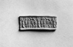 Cylinder Seal with a Standing Figure and Animals