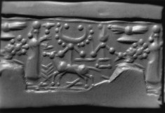 Cylinder Seal with a Cultic Scene