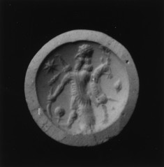 Stamp Seal with a Hunter Holding a Horned Animal