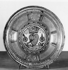 Bowl with Crowned Pierced Heart