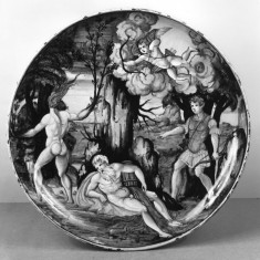 Dish with Apollo and Daphne