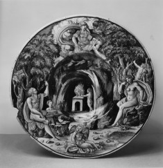 Plate with Vulcan, Venus, and Mars