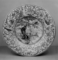 Plate with an Idyllic Rural Landscape