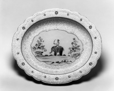 Platter with Elephant and Rider