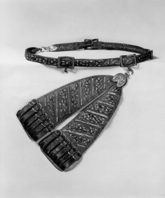 Sword Belt and Hanger with Floral Designs, Putti and Masks