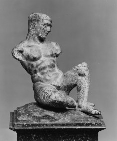 Statuette of an Athlete on a marble block