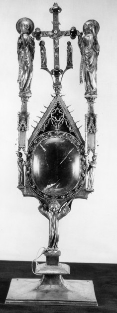 Various figures; crucifixion