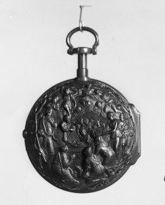 Watch in double case; ADORATION OF THE SHEPHERDS