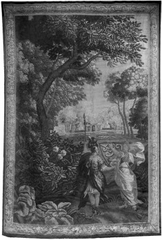 Man and woman in classical costume/park