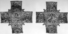 Fragment from a Stole (Omophorion) with Christ and the Four Evangelists