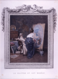 Study for le peintre et son modèle
