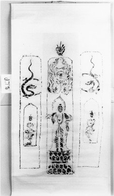 Sakyamuni;flying angels;bodhisattva