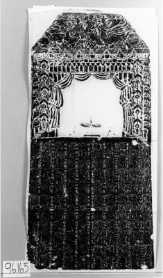 Buddhist image;3 apsara's;donors