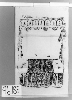 Buddhist shown in a niche