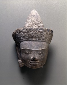 Head of a Crowned Deity, Probably the Buddha