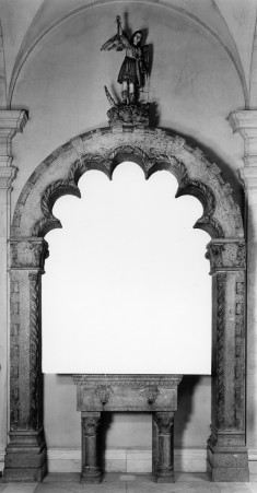 Cusped Church Doorway with Blank Shields