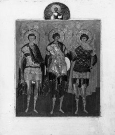 Saint Demetrius, Mercurius, and George