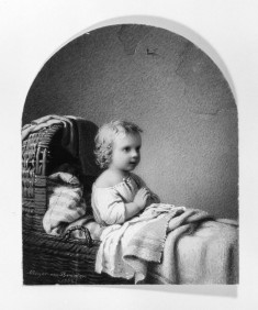 Child in Cradle Praying